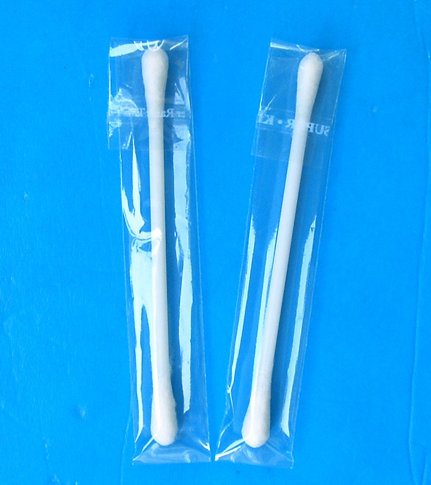 individual-wrapped cotton swab for make-up